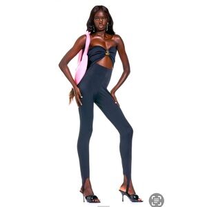 Zara Barbie Collection Strapless Stirrup Jumpsuit Size Small